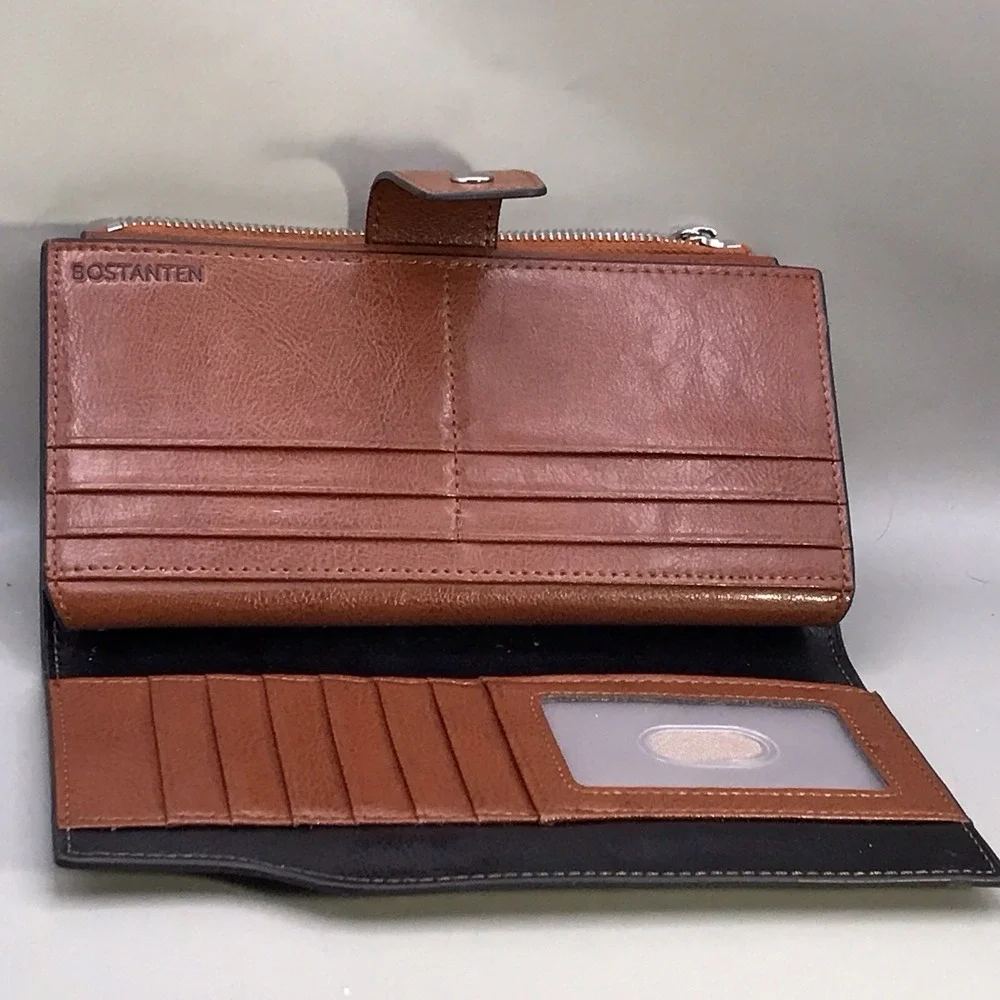Bostanten Black And Brown Wallet‎